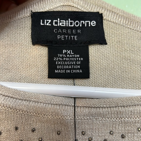 Liz Claiborne Career Petite Blouse - Picture 3 of 4